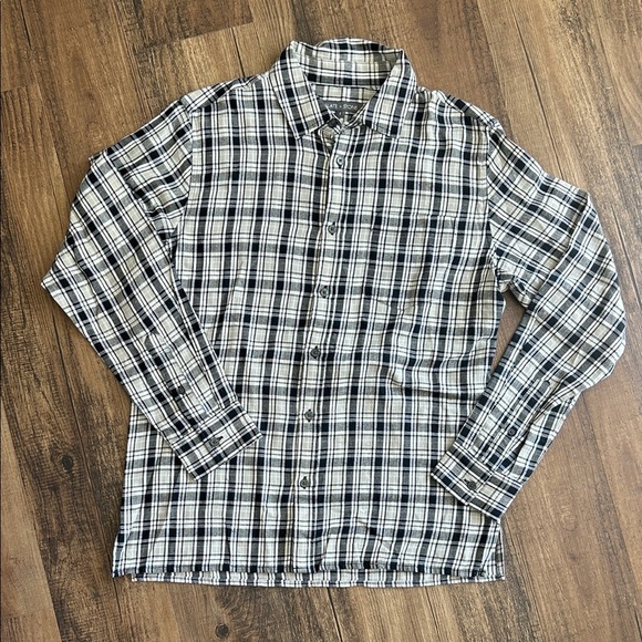 Slate & Stone Monochrome Plaid Flannel Shirt - Picture 1 of 11